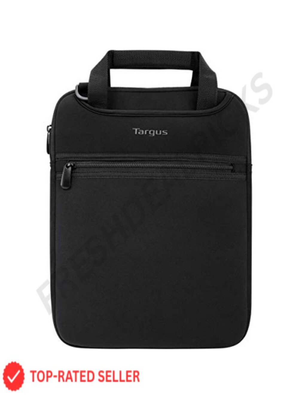 Targus Vertical Slipcase Laptop Messenger Bag, Black - Hideaway Handles with